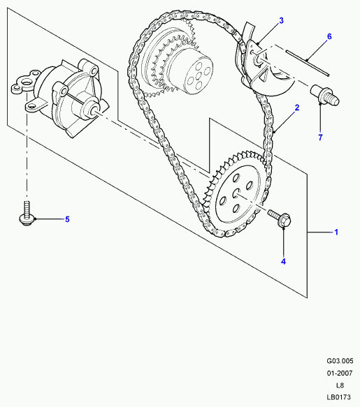 FORD LR004405 - Chit lant de distributie allinparts.ro