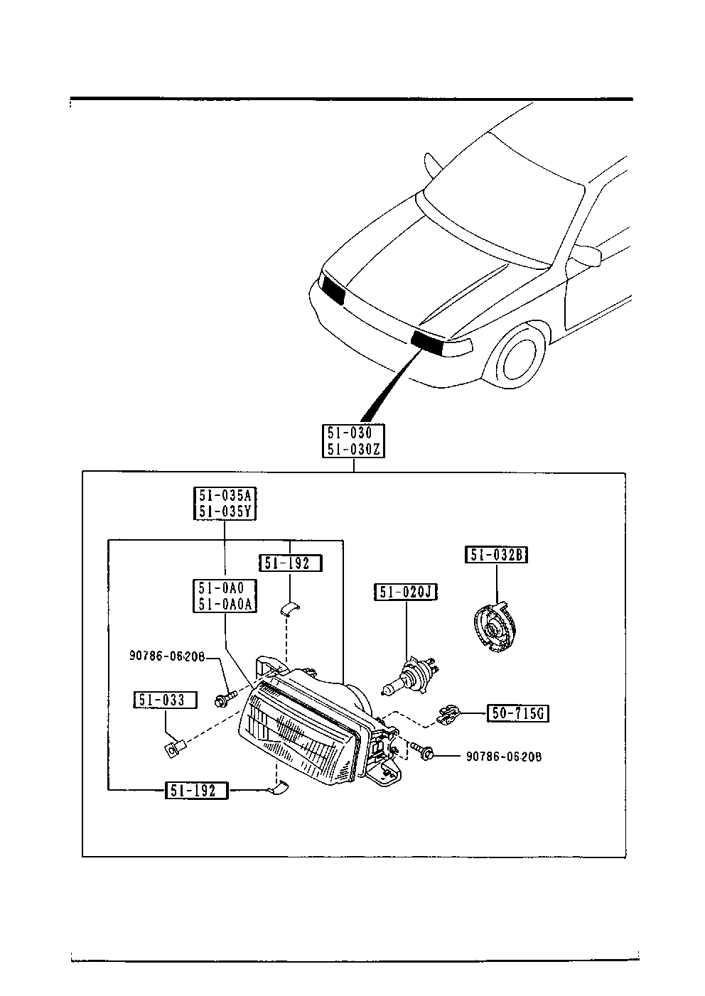 MAZDA 8DBW-51-030 - Far allinparts.ro