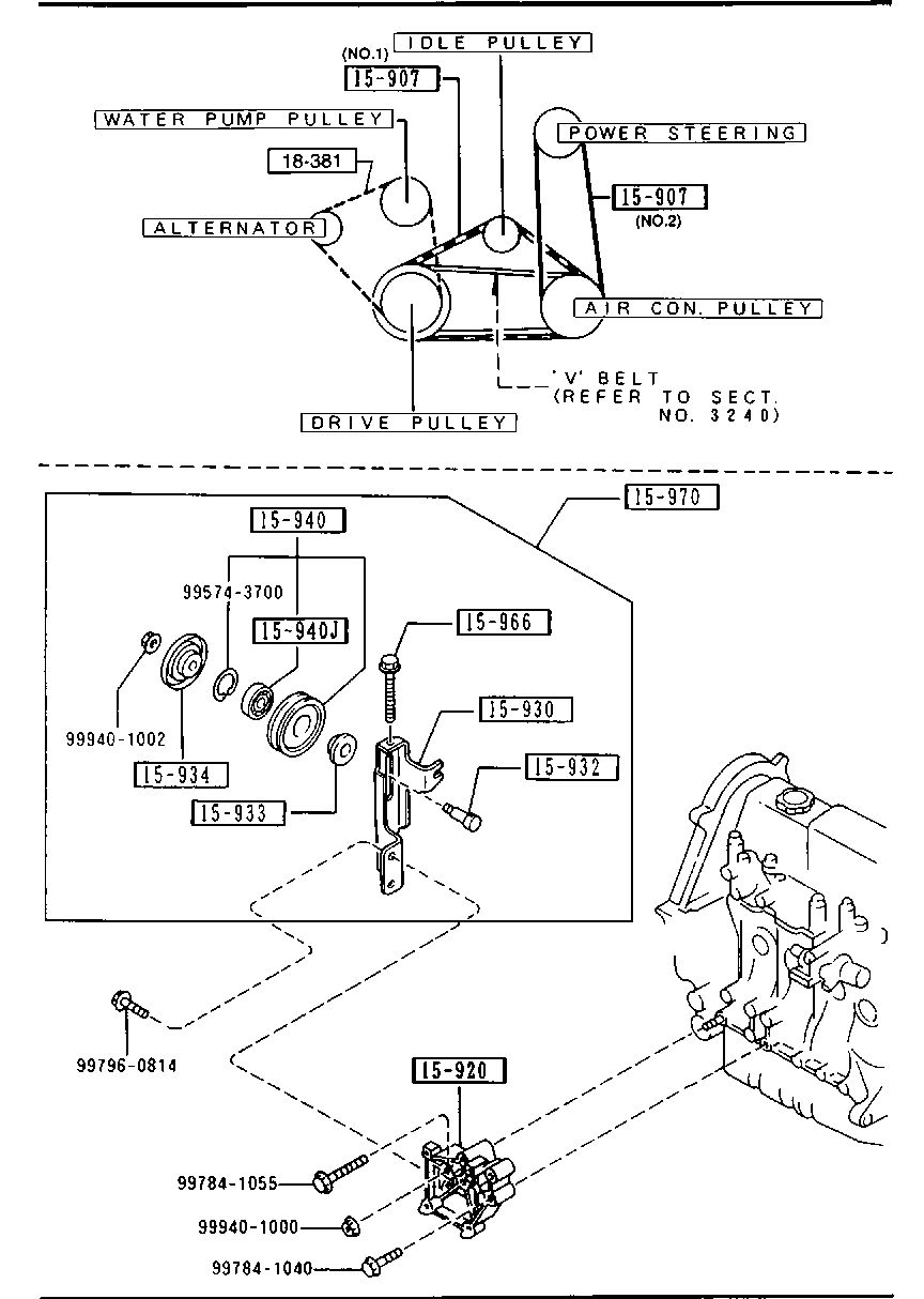 MAZDA PN40-18-381 - Curea transmisie allinparts.ro