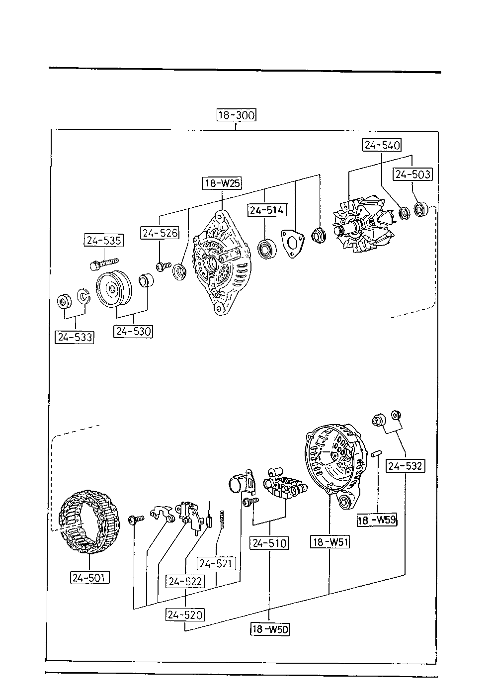 MAZDA F8B1-18-300B - Generator / Alternator allinparts.ro