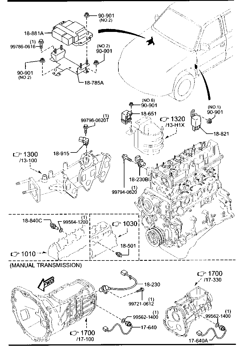 FORD WE01-18-211 - Senzor,presiune supraalimentare allinparts.ro