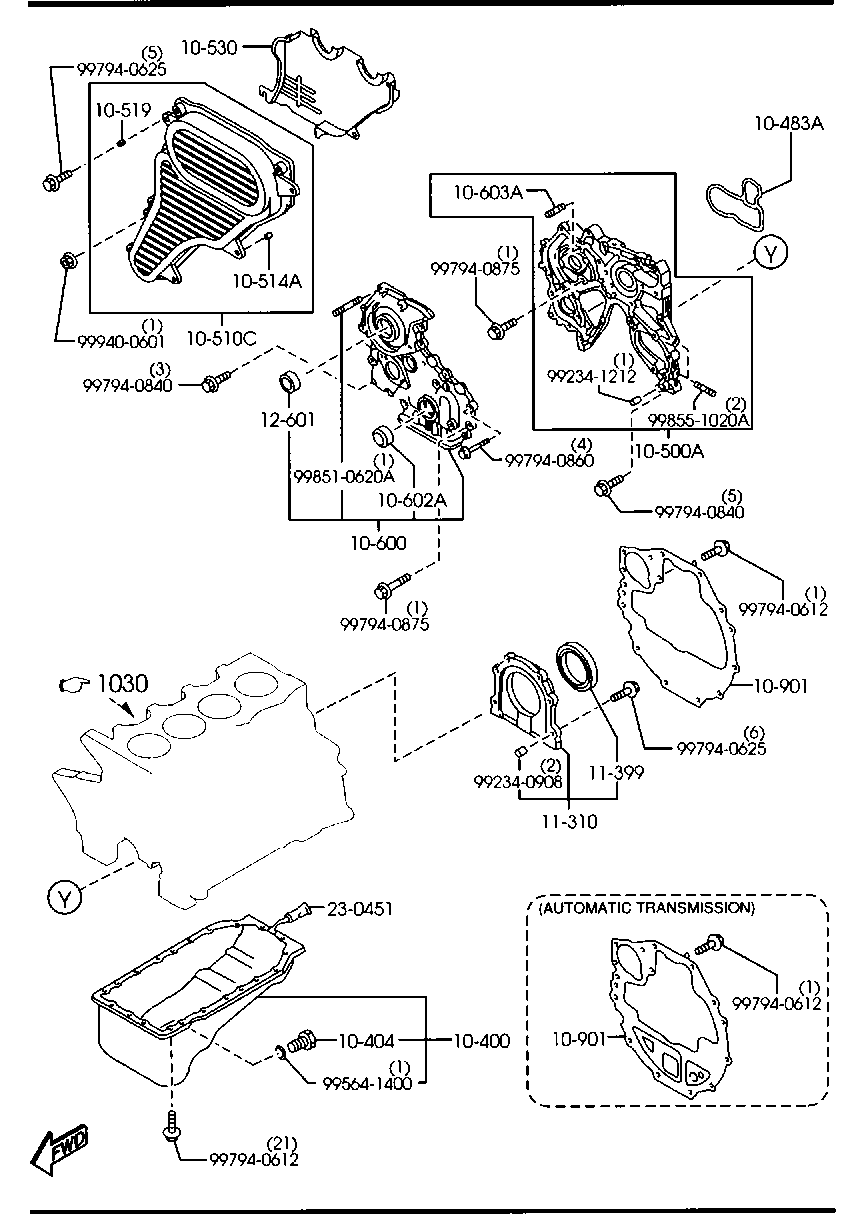 MAZDA WE01-10-404 - Surub de golire,baia de ulei allinparts.ro