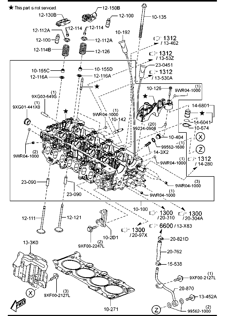MAZDA P301-12-100 - Culbutor supapa allinparts.ro