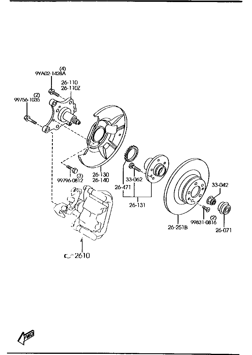 MAZDA GF3Y-26-251A - Disc frana allinparts.ro