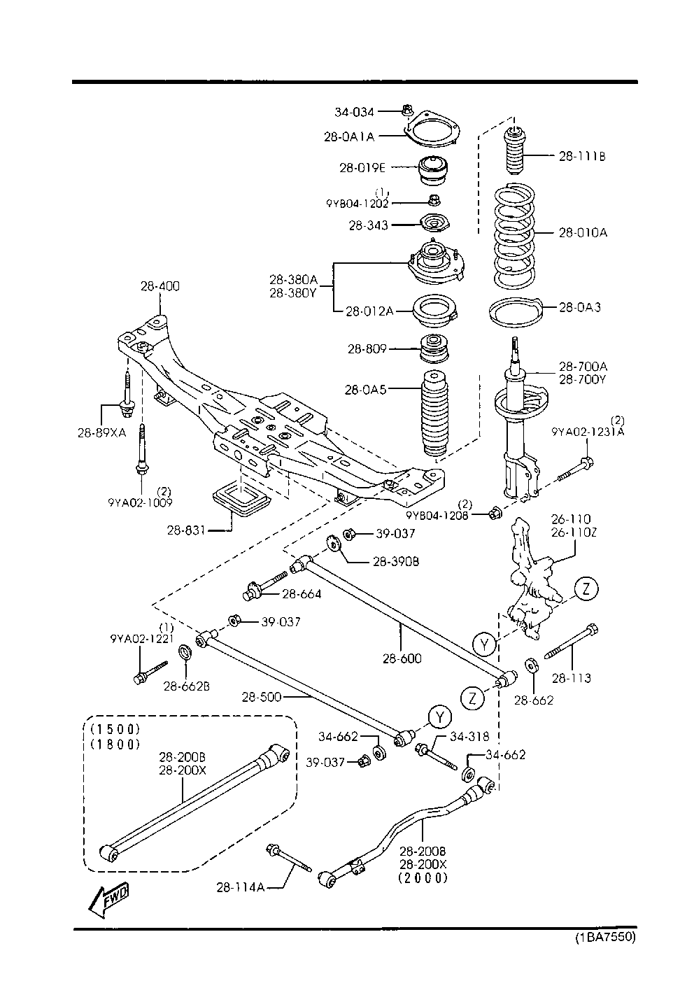 MAZDA BC1G-28-900C - Amortizor allinparts.ro