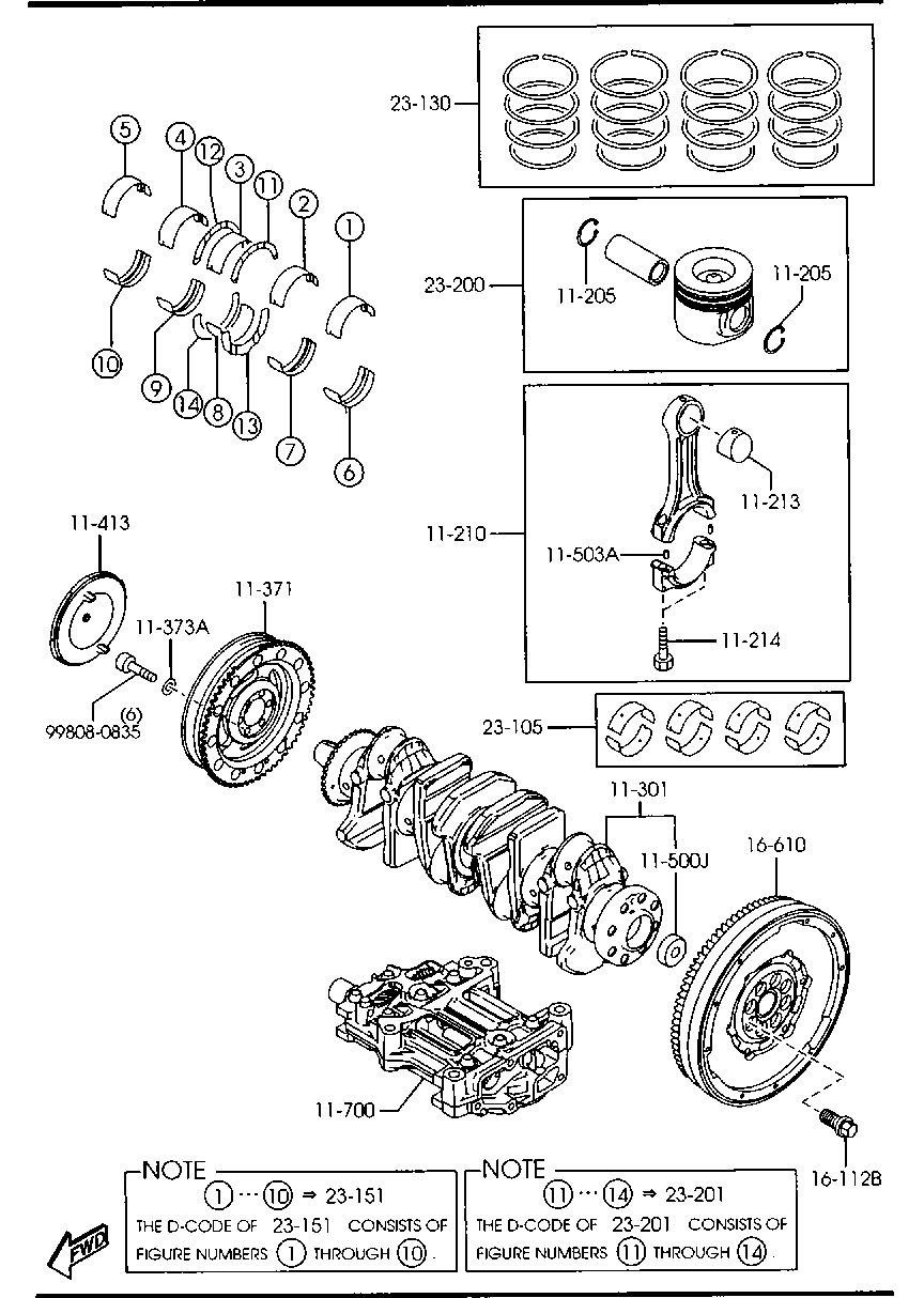 MAZDA R2AA-11-300A - Arbore cotit allinparts.ro