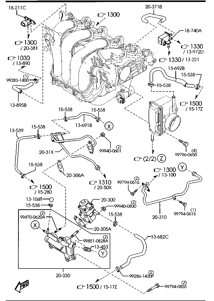 MAZDA LFE2-20-300A - Supapa EGR allinparts.ro