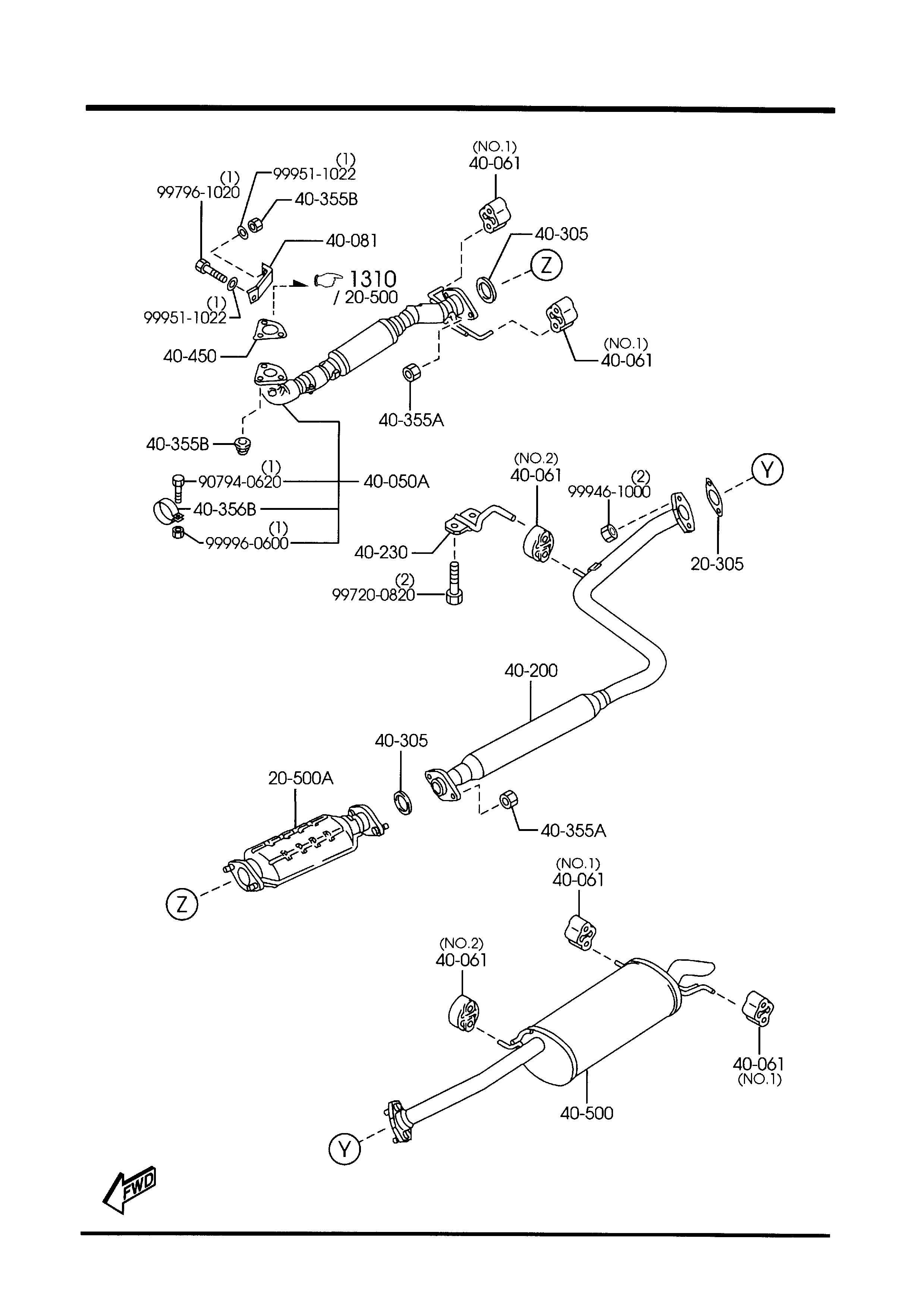 MAZDA FS60-40-061 - Bucsa, bara stabilizare allinparts.ro