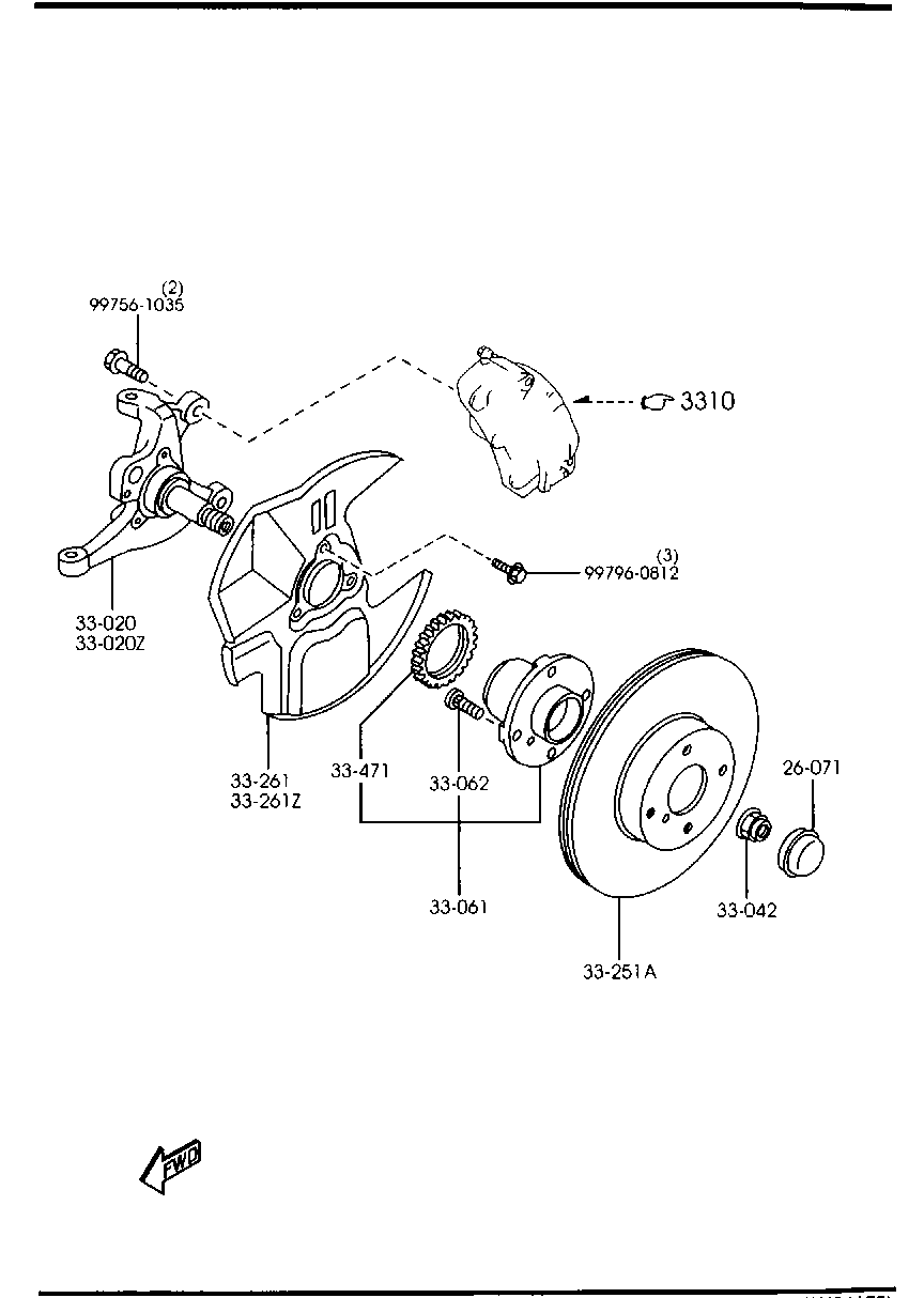 MAZDA NA75-33-25XC - Disc frana allinparts.ro