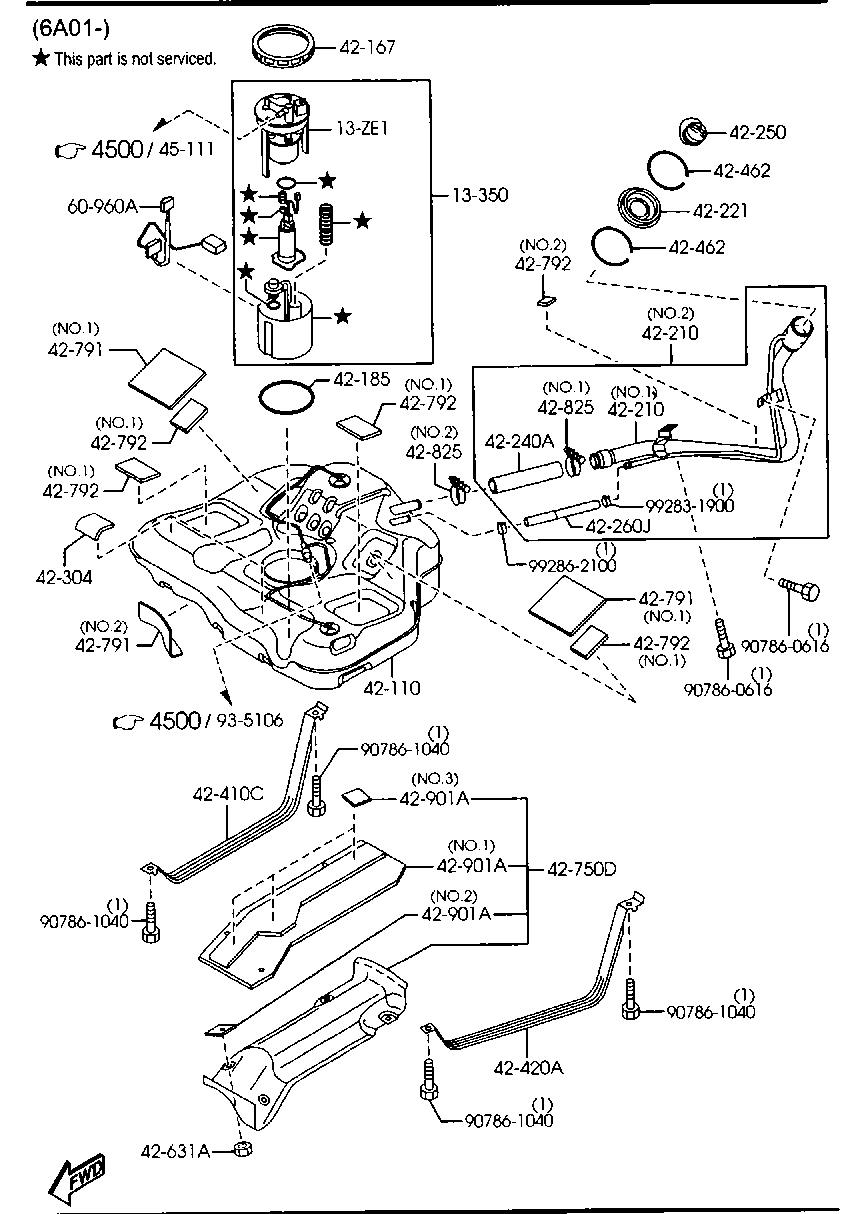 MAZDA LF17-13-35ZC - Modul alimentare combustibil allinparts.ro