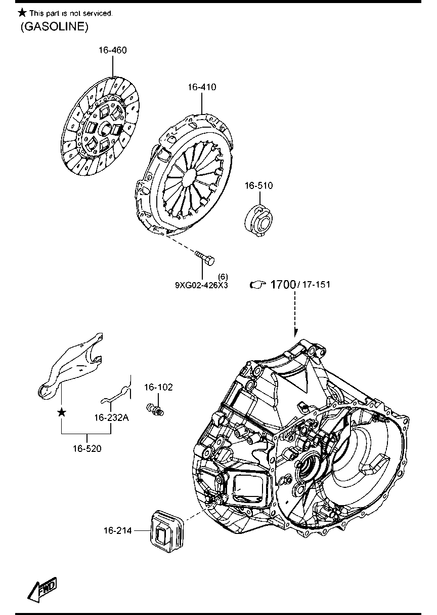 MAZDA P302-16-410 - Placa presiune ambreiaj allinparts.ro