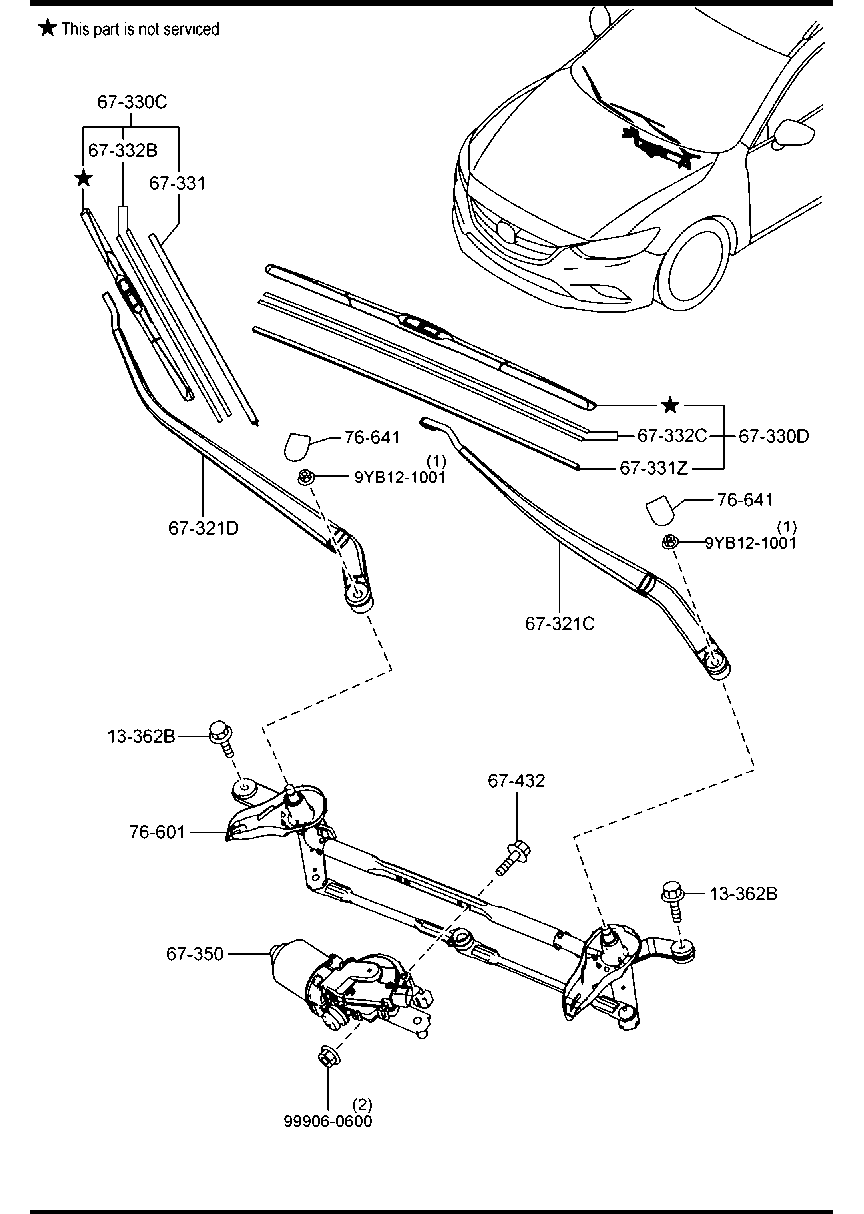 VAG KD35-67-330 - Lamela stergator allinparts.ro
