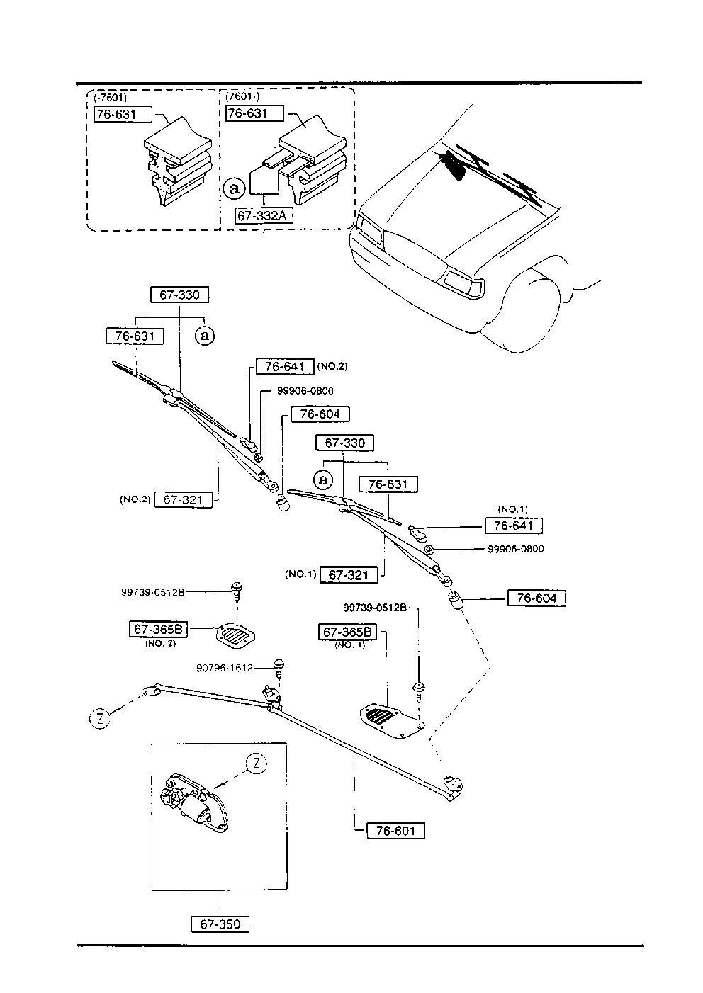 MAZDA BM95-67-330B - Lamela stergator allinparts.ro