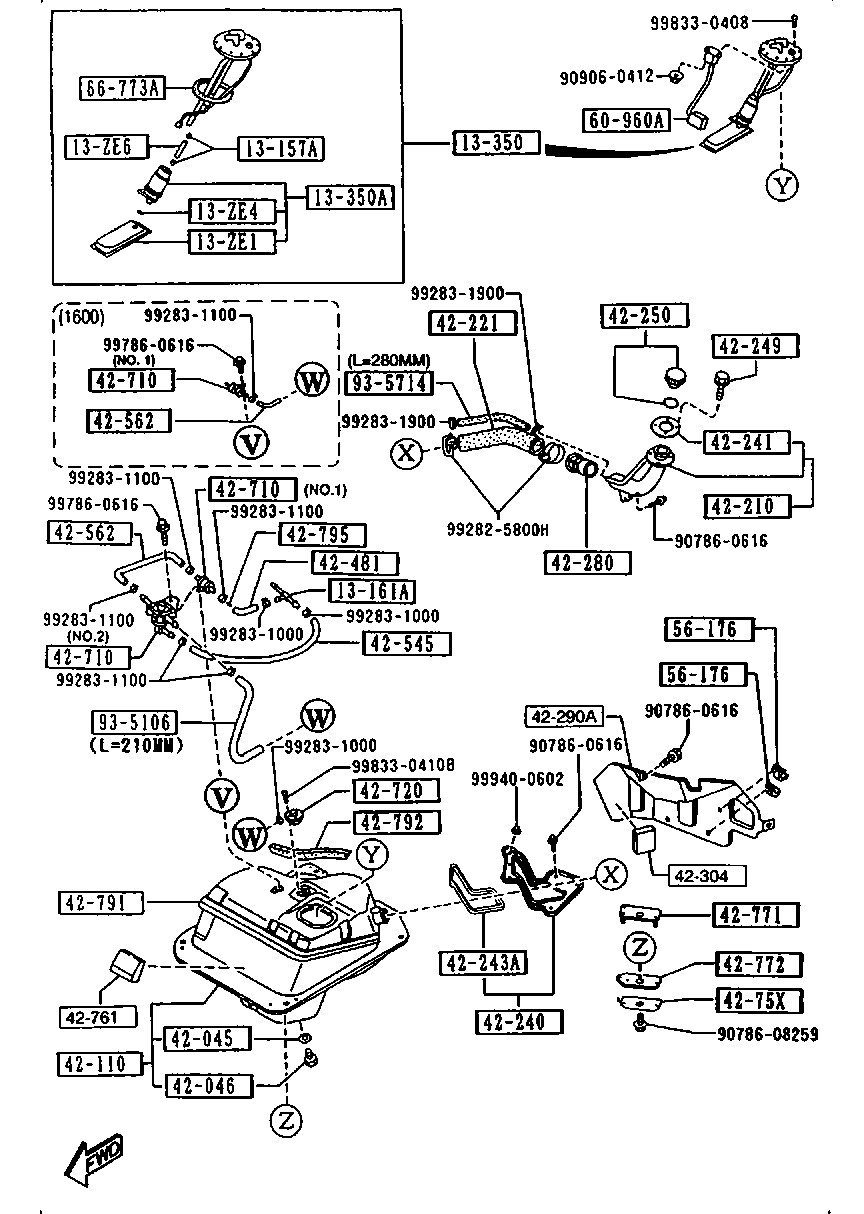 MAZDA BPE8-13-350 - Pompa combustibil allinparts.ro