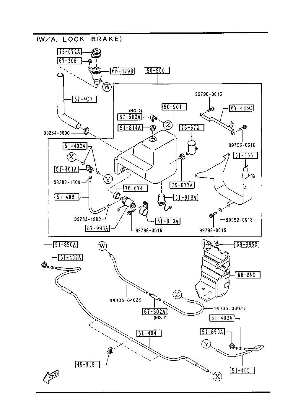 MAZDA LA01-67-482 - Pompa de apa,spalare parbriz allinparts.ro