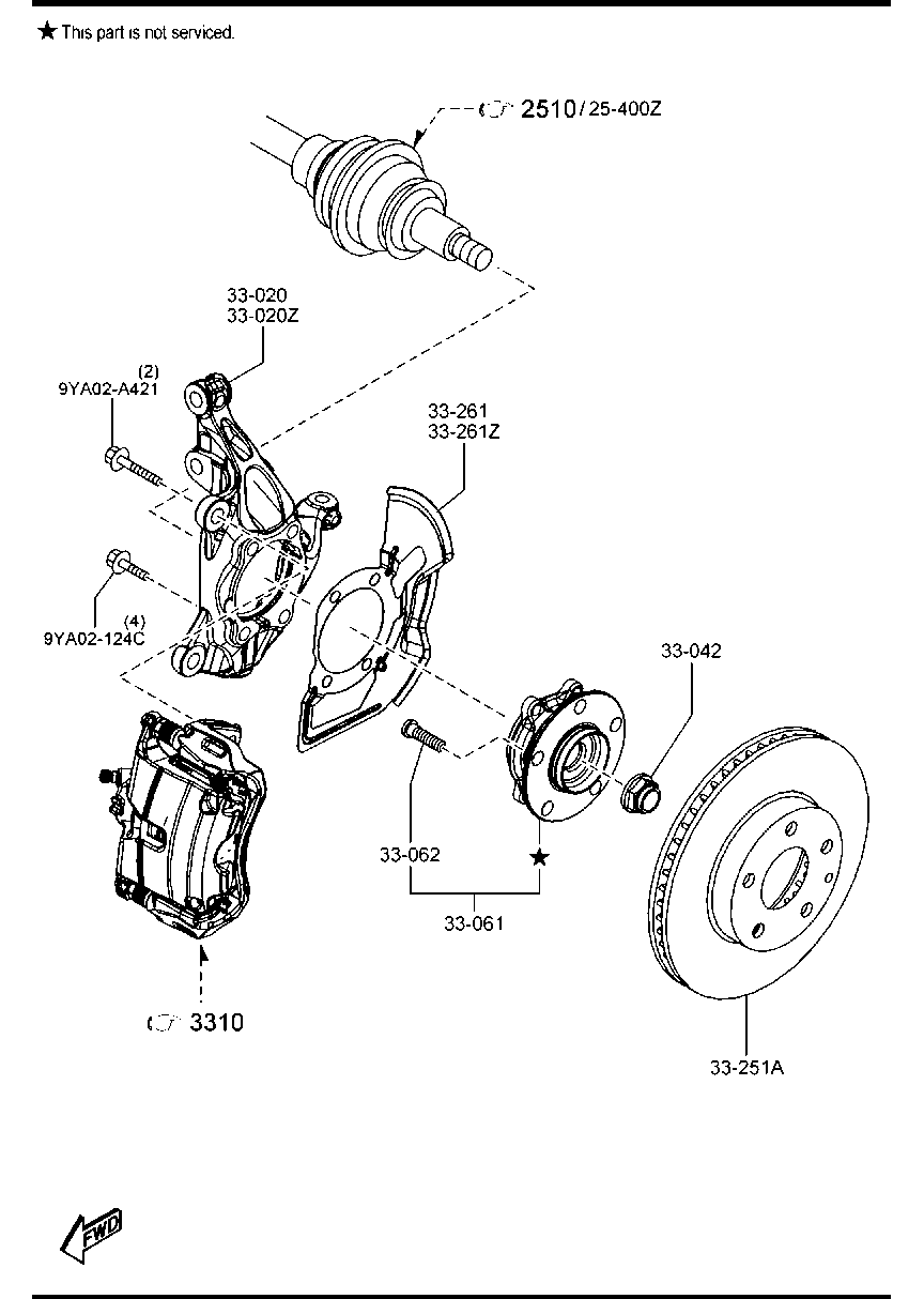 MAZDA BJT2-33-251A - MAZDA BJT2-33-251A - Disc frana allinparts.ro