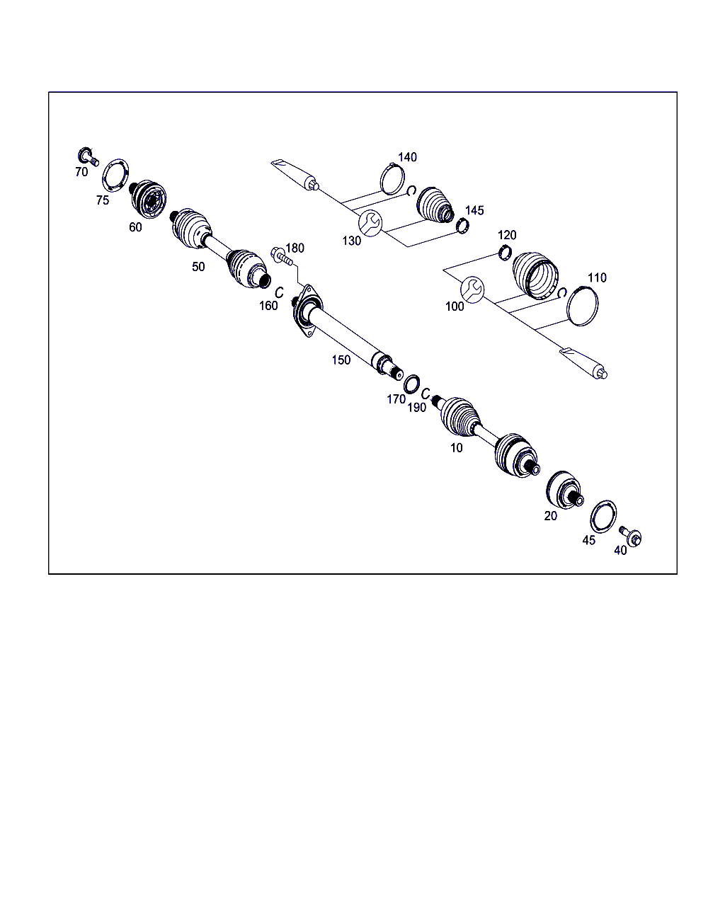 Mercedes-Benz A 246 330 36 00 - Burduf cauciuc, articulatie planetara allinparts.ro