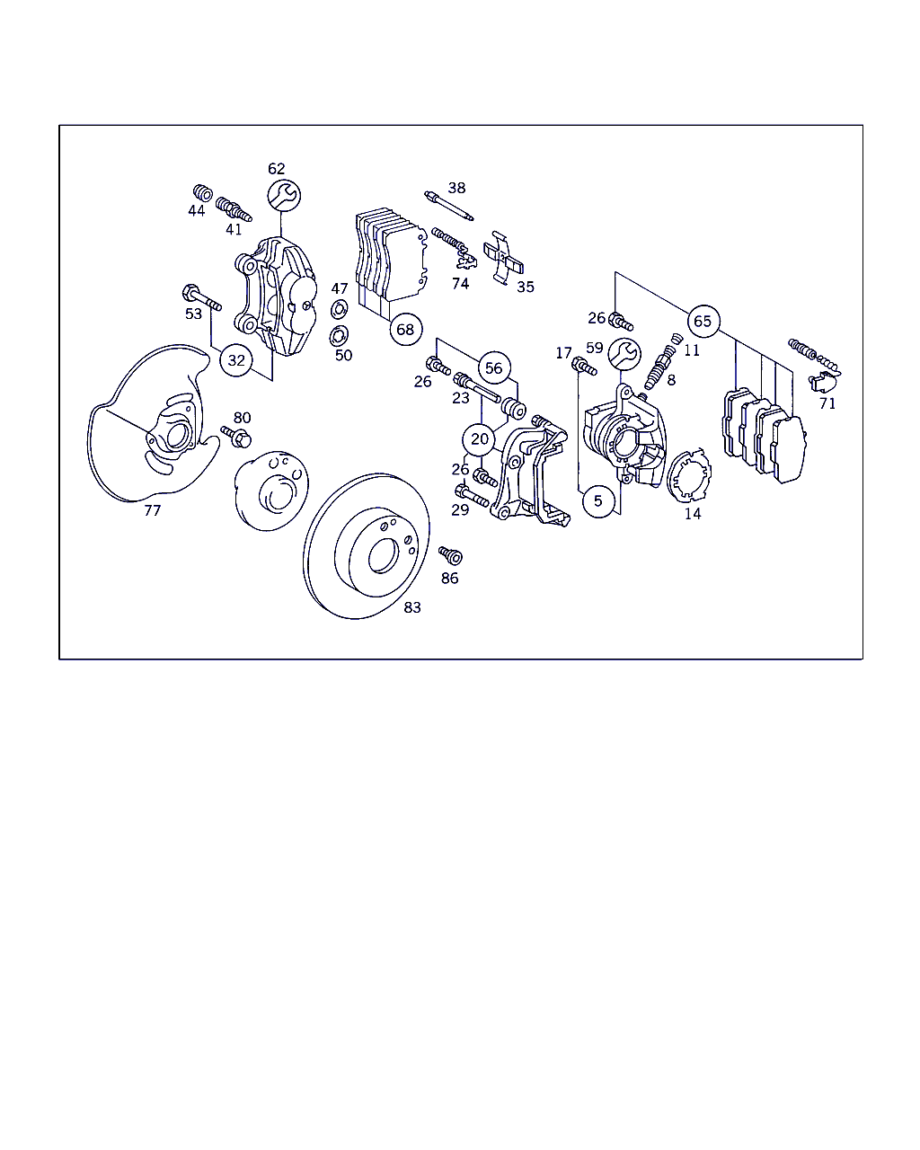 Mercedes-Benz A 002 420 15 20 - Set placute frana,frana disc allinparts.ro