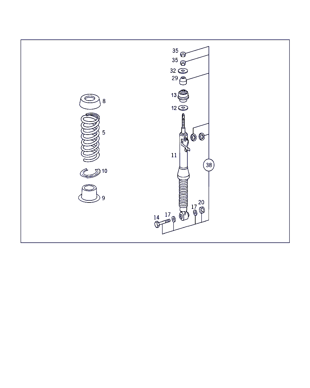 Mercedes-Benz A 202 320 04 13 - Amortizor allinparts.ro