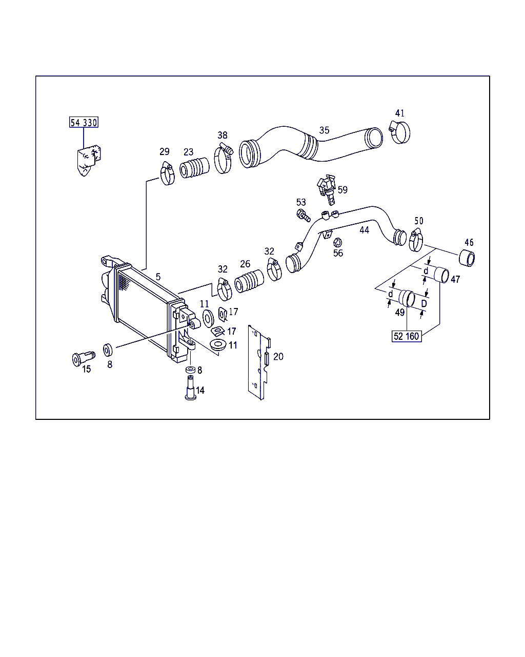 Mercedes-Benz A 005 997 28 90 - Ureche sustinere, aer umplere allinparts.ro