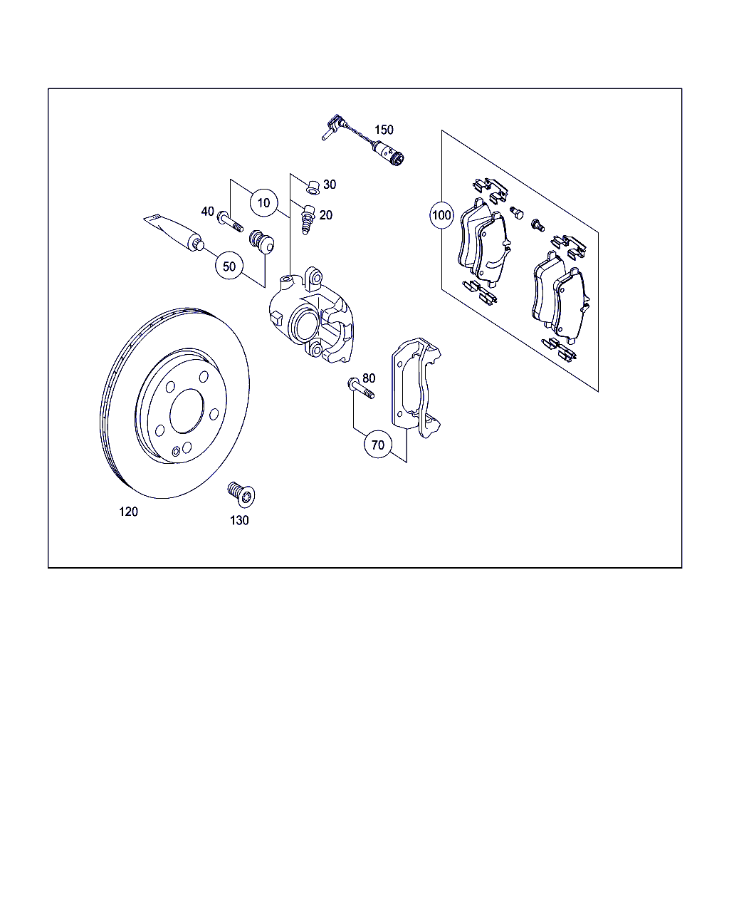Mercedes-Benz A 169 420 13 83 - Etrier frana allinparts.ro