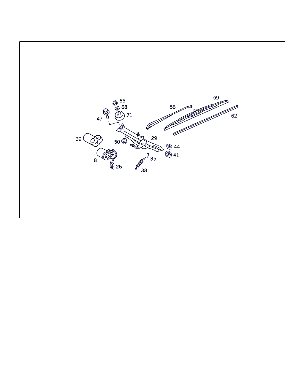 Mercedes-Benz A 000 820 58 45 - Lamela stergator allinparts.ro
