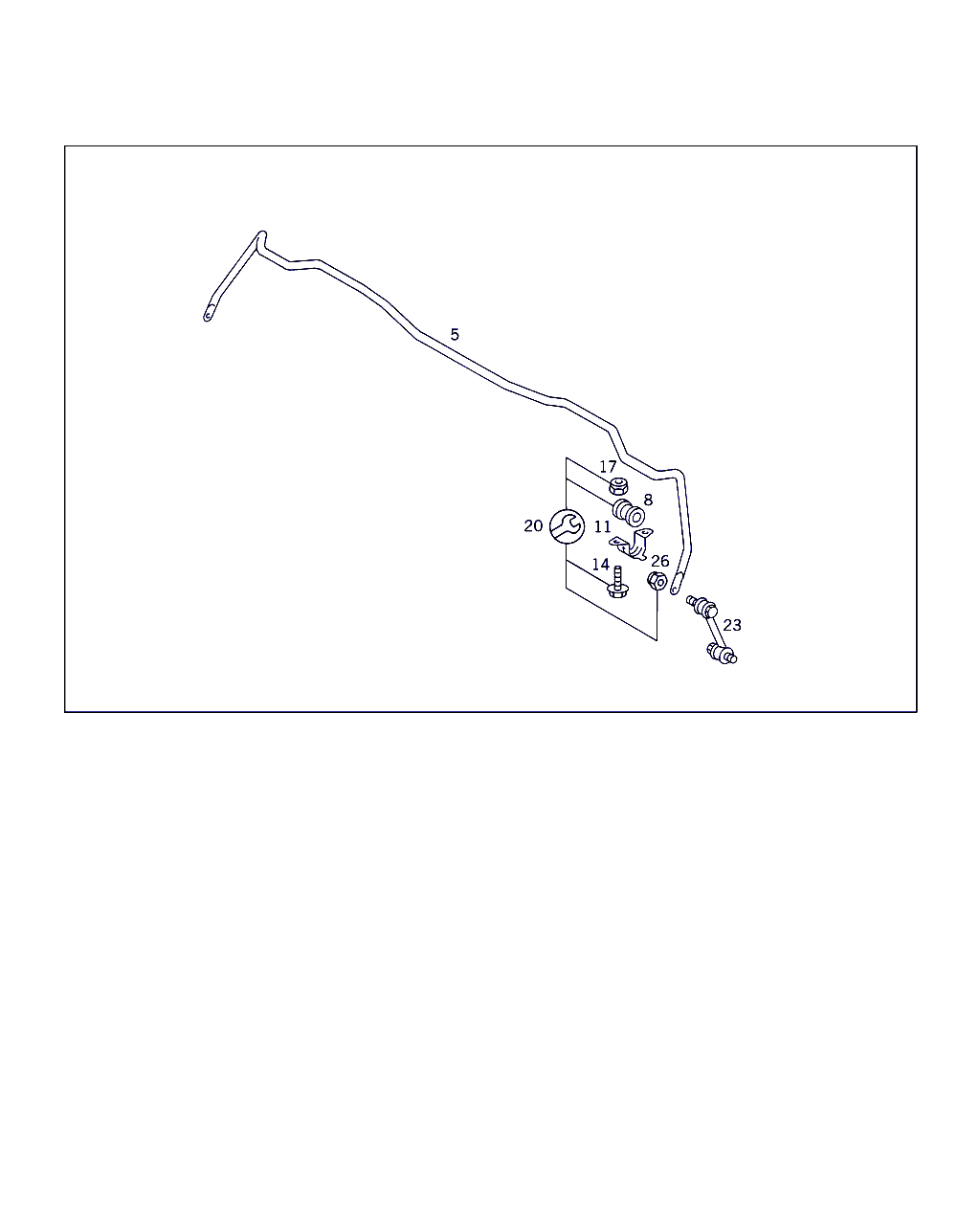 Mercedes-Benz A 140 320 35 89 - Brat / bieleta suspensie, stabilizator allinparts.ro