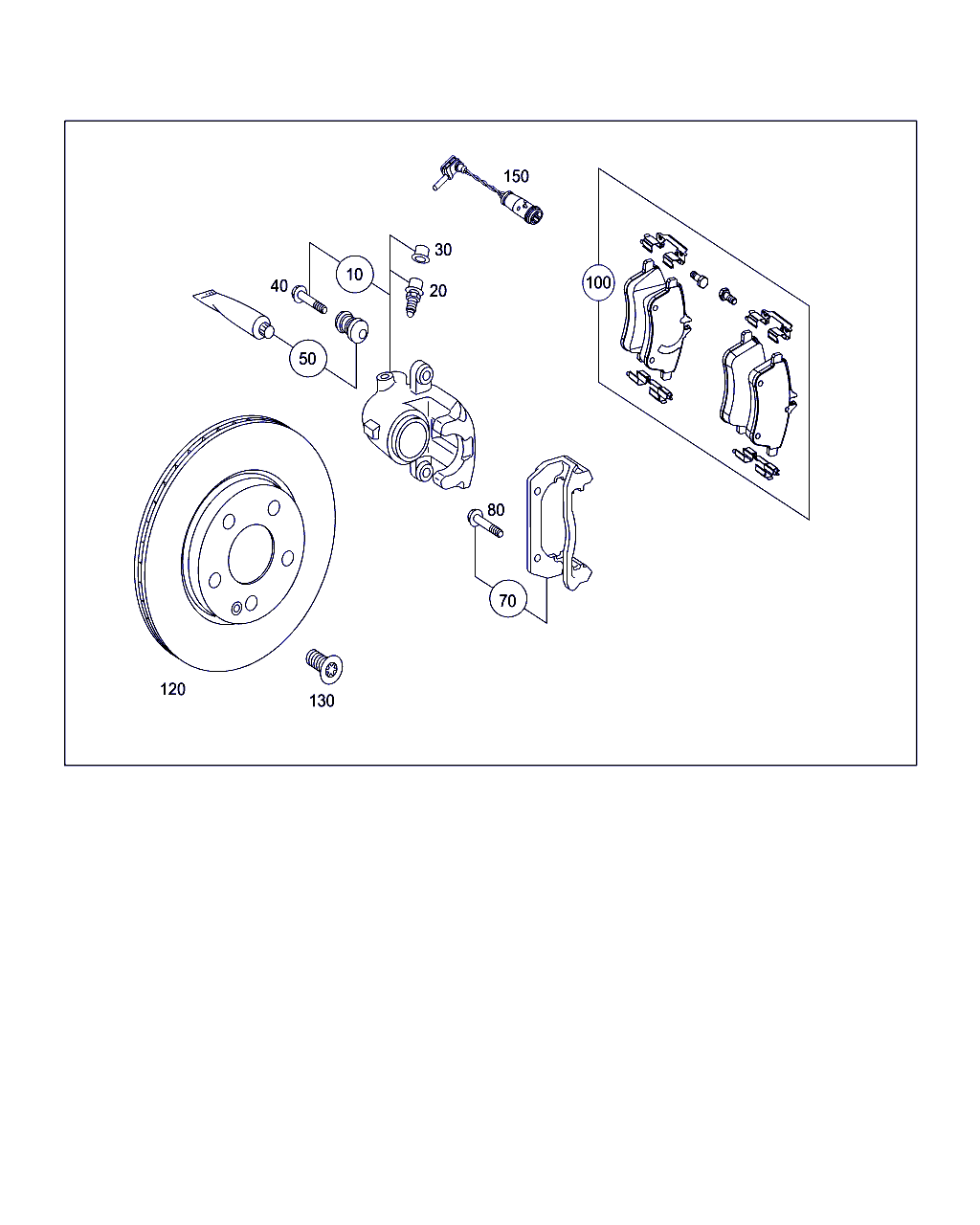 Mercedes-Benz A 169 420 01 83 - Etrier frana allinparts.ro