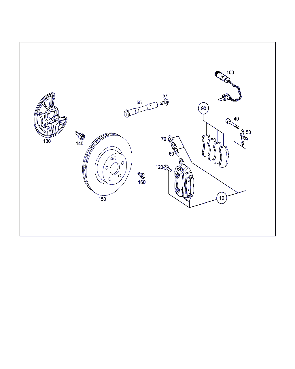 Mercedes-Benz A 003 420 71 20 - Set placute frana,frana disc allinparts.ro