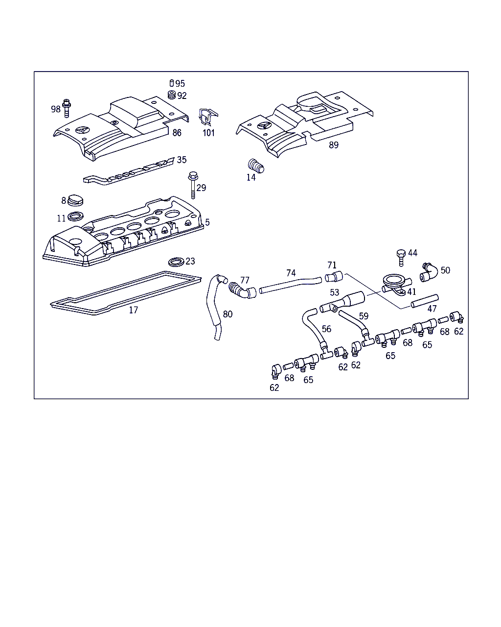 Mercedes-Benz A 111 018 03 02 - Buson,umplere ulei allinparts.ro
