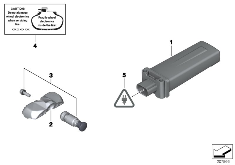 BMW 36 10 6 856 227 - Senzor, sistem de control al presiunii pneuri allinparts.ro