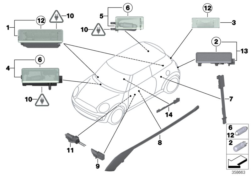 BMW 63316962045 - Bec, lumina usa allinparts.ro