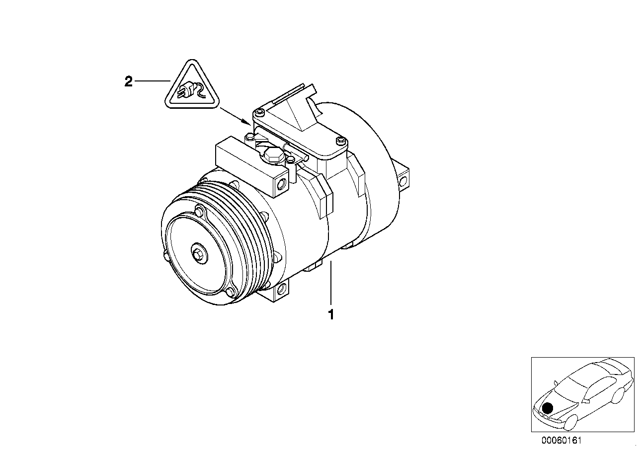 BMW 64526918122 - Compresor, climatizare allinparts.ro