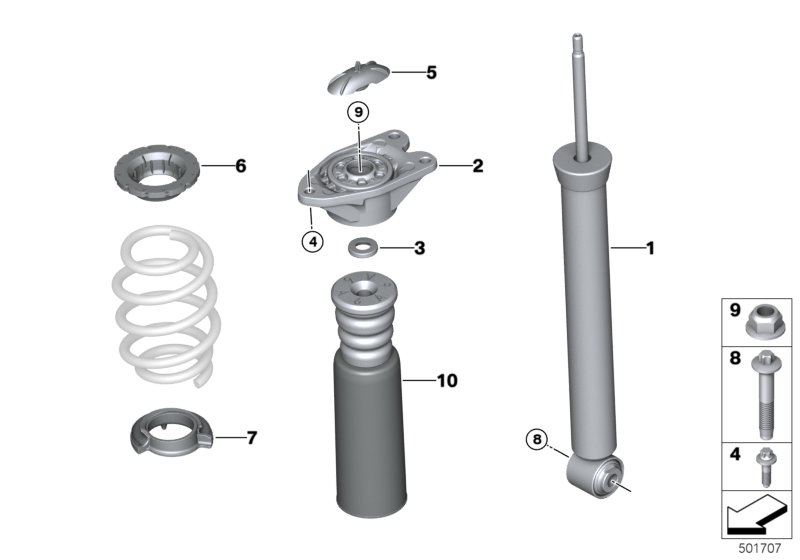 BMW 07 11 9 907 137 - Bolturi fixare, brat suspensie allinparts.ro