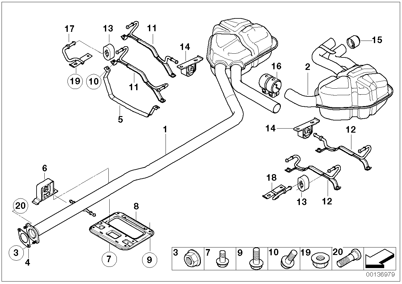 BMW 07130757758 - Piulita,galeria de evacuare allinparts.ro