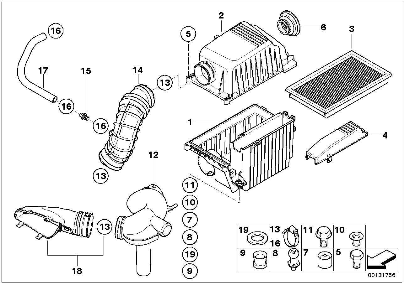 BMW 13 72 1 491 749 - Filtru aer allinparts.ro