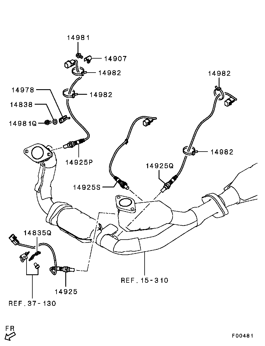 Mitsubishi MN158670 - Sonda Lambda allinparts.ro