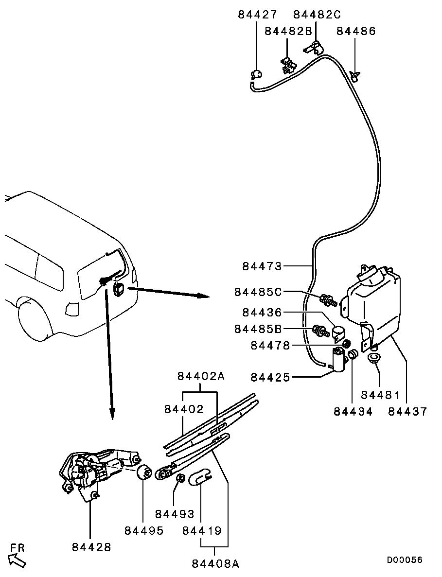 Mitsubishi MR339997 - Lamela stergator allinparts.ro