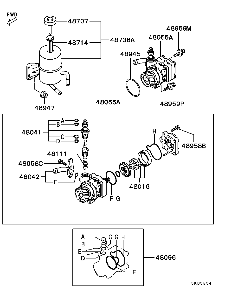 Mitsubishi MF520407 - Inel de etansare allinparts.ro