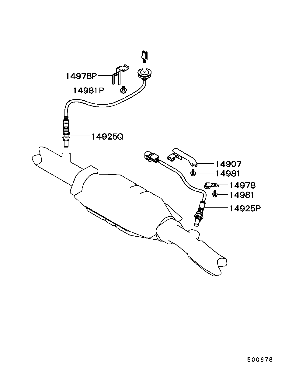 Mitsubishi MR507771 - Sonda Lambda allinparts.ro
