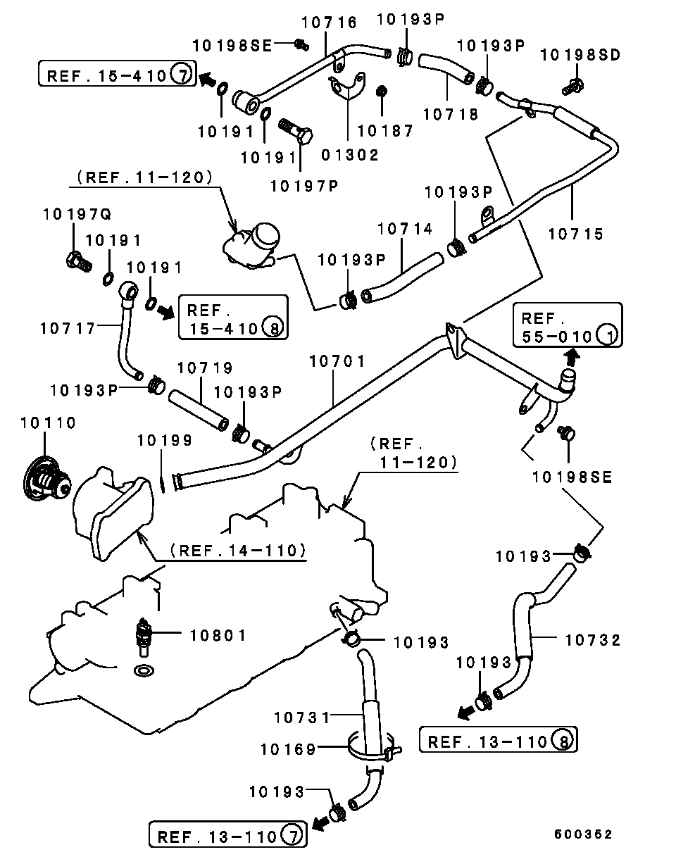 Mitsubishi MD335170 - Termostat,lichid racire allinparts.ro