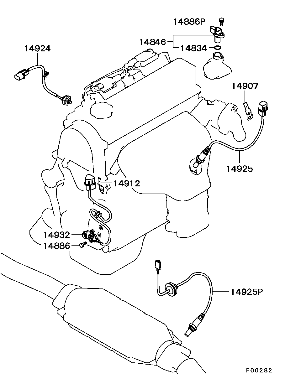 Mitsubishi MN137944 - Sonda Lambda allinparts.ro