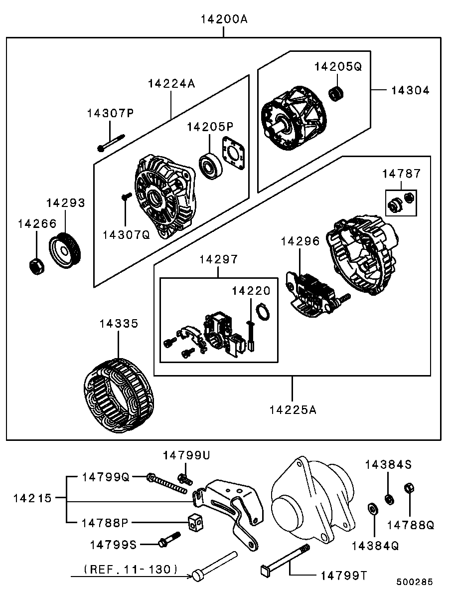 Mitsubishi MD 360635 - Generator / Alternator allinparts.ro