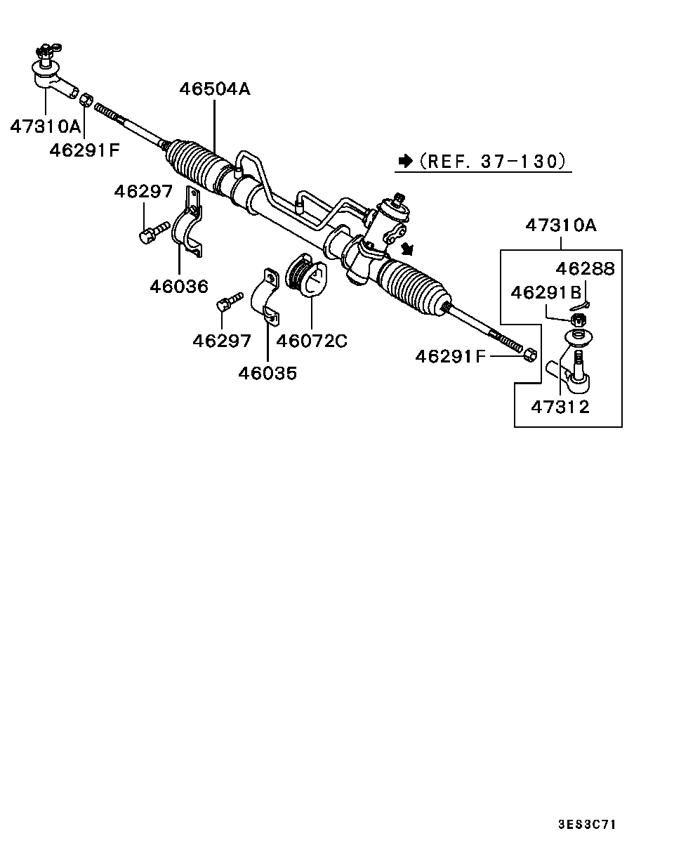 Mitsubishi MB 911 897 - Caseta directie allinparts.ro