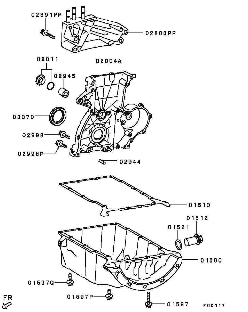 Mitsubishi MN960041 - Inel etansare, surub drena ulei allinparts.ro