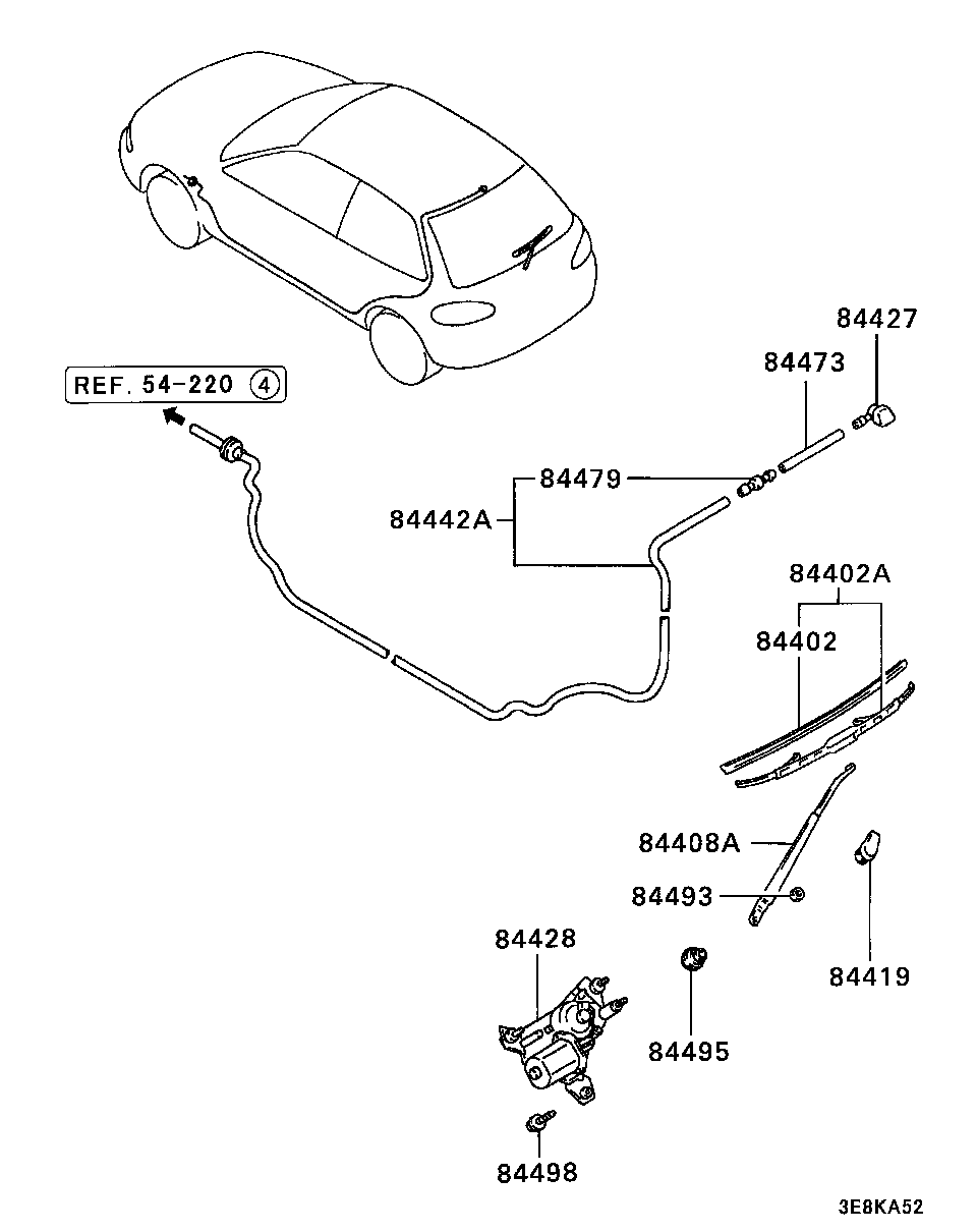 Mitsubishi MB821144 - Lamela stergator allinparts.ro
