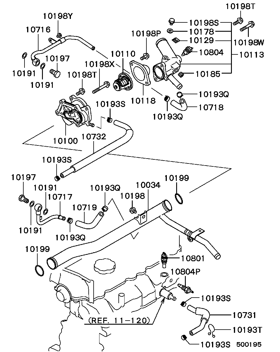 Mitsubishi MD317015 - Termostat,lichid racire allinparts.ro