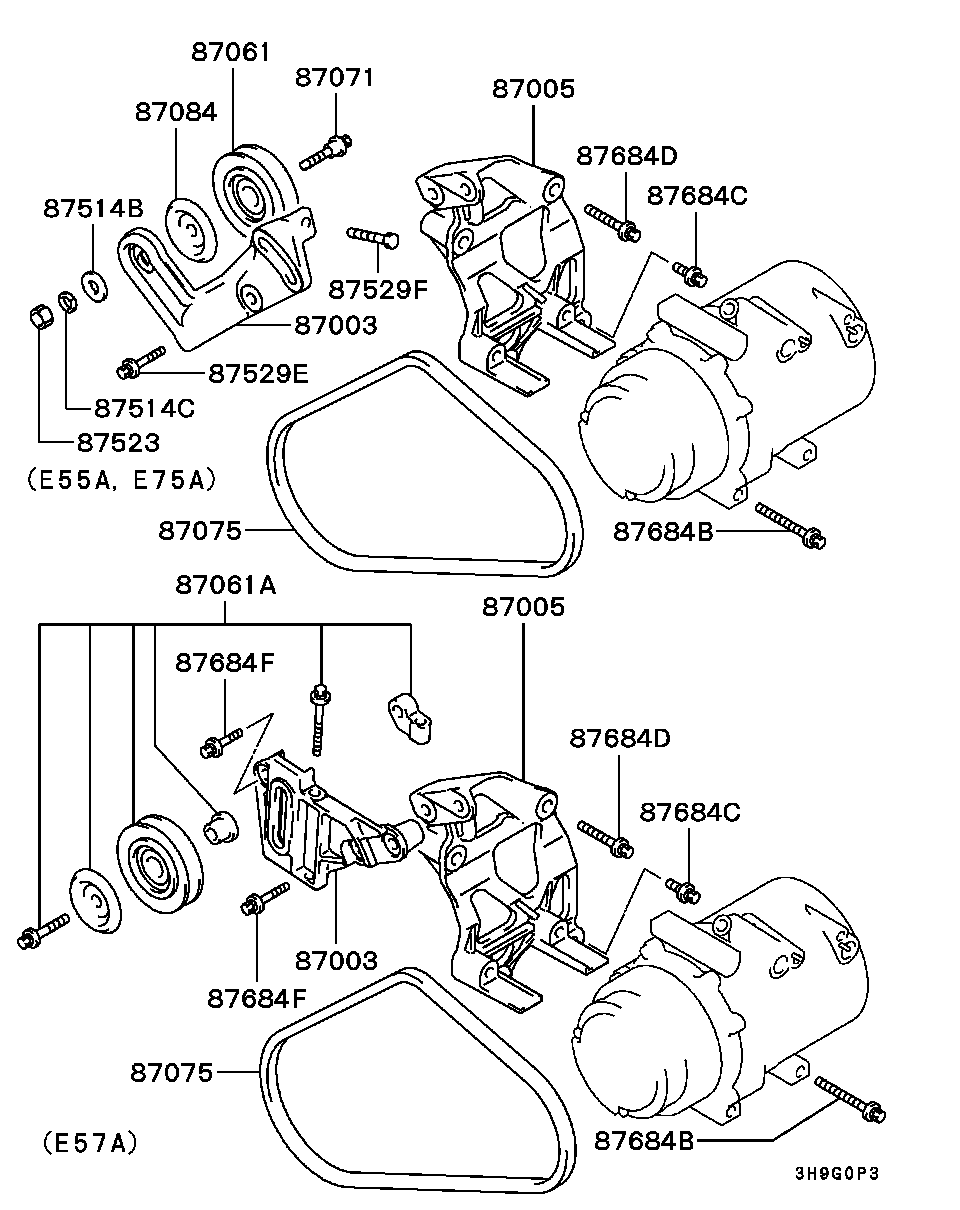 Mitsubishi MB568899 - Curea transmisie cu caneluri allinparts.ro