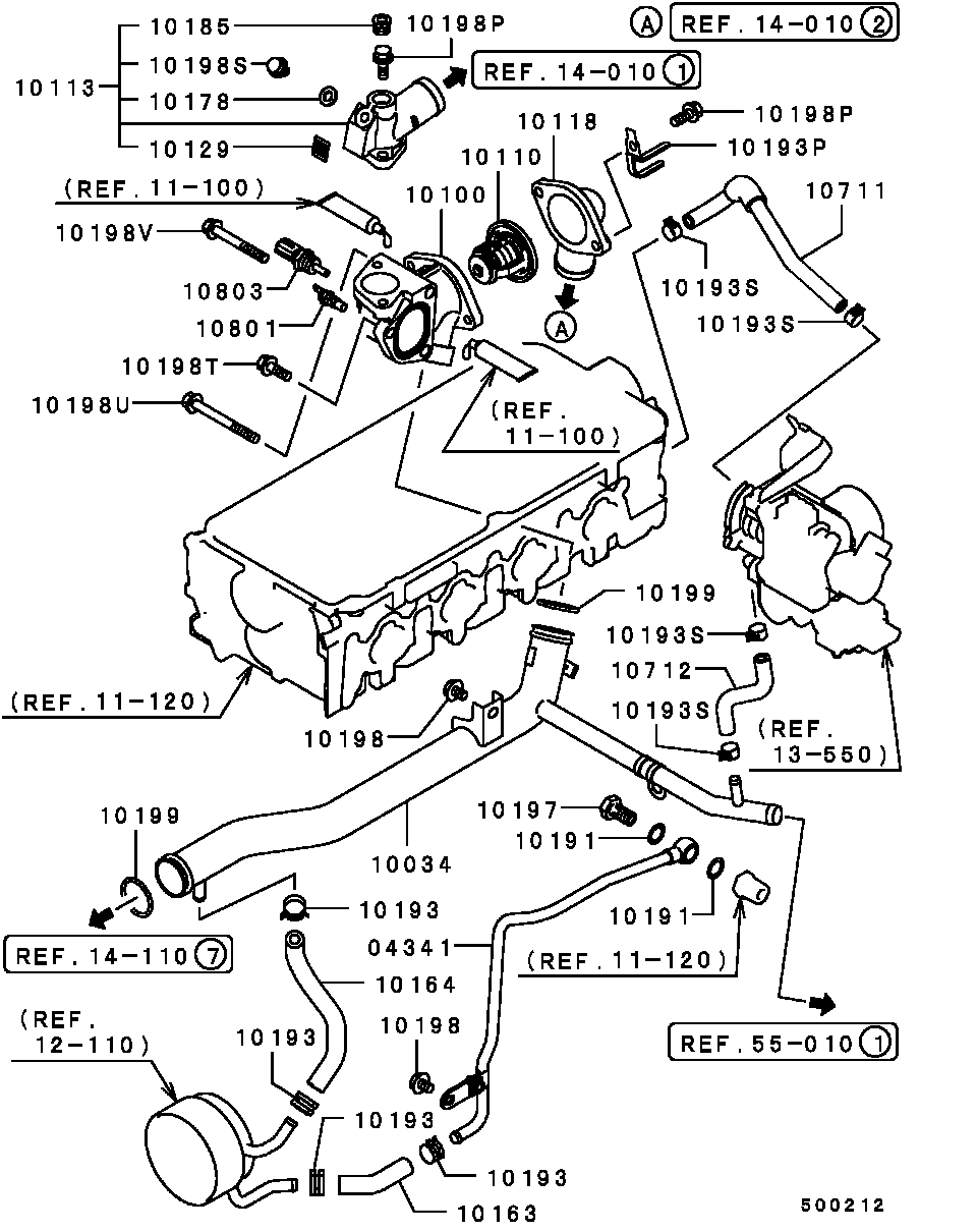 Mitsubishi MD15 8570 - Termostat,lichid racire allinparts.ro