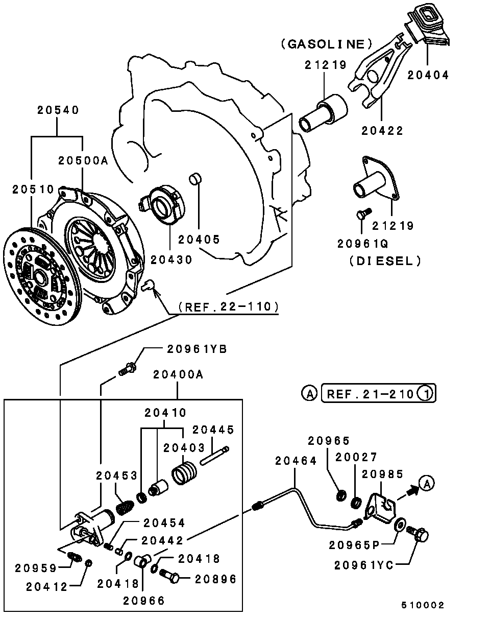 Mitsubishi M345241 - Disc ambreiaj allinparts.ro